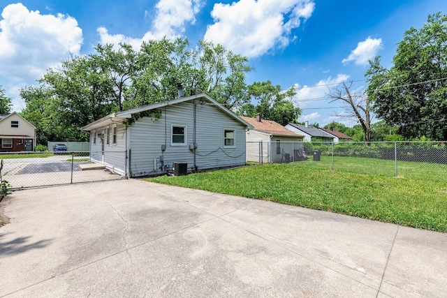 16955 Trapet Ave, Hazel Crest, IL 60429 - view of side of property with driveway and a central AC unit