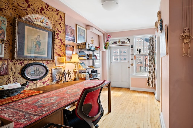 3800 N Lake Shore Dr Unit 5E, Chicago, IL 60613 - home office with wood-type flooring and ornamental molding