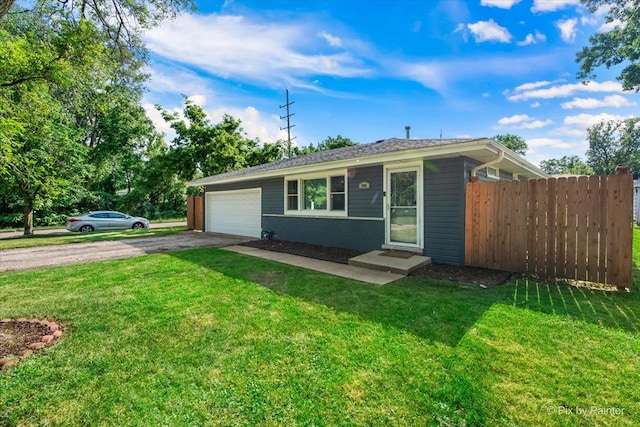 206 N Broadview Ave, Lombard, IL 60148 - ranch-style house featuring asphalt driveway and an attached garage