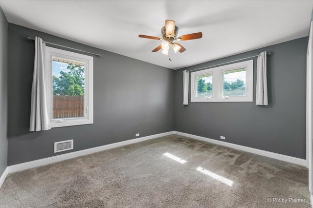 206 N Broadview Ave, Lombard, IL 60148 - empty room featuring carpet flooring and ceiling fan