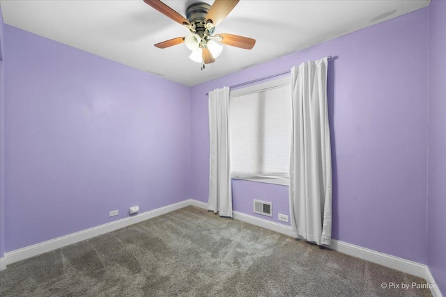 206 N Broadview Ave, Lombard, IL 60148 - spare room featuring carpet and a ceiling fan