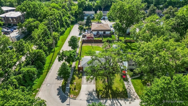 206 N Broadview Ave, Lombard, IL 60148 - drone / aerial view