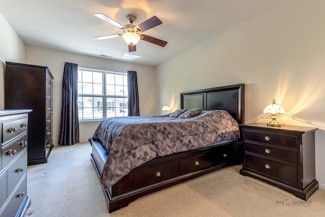 32374 N Allegheny Way Unit 0, Lakemoor, IL 60051 - bedroom with light colored carpet and ceiling fan