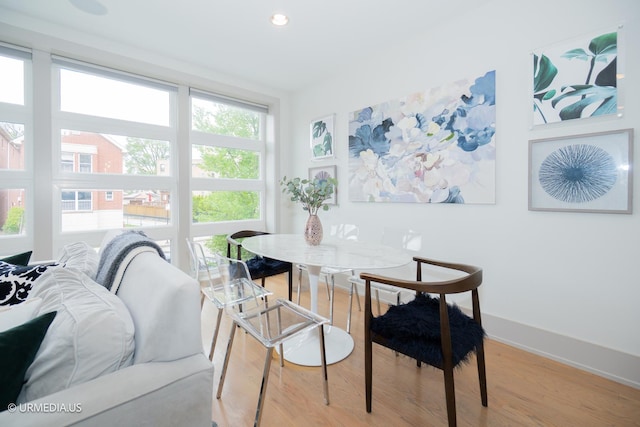 1221 E 46th St Unit 1, Chicago, IL 60653 - dining room with light wood-style flooring and recessed lighting
