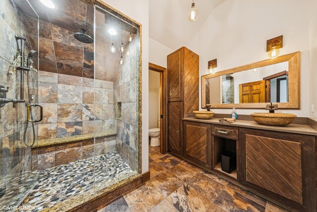 5525 Lee Ave, Downers Grove, IL 60515 - bathroom featuring a shower stall and vanity