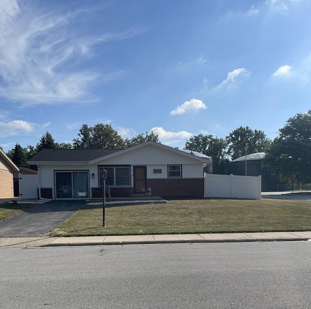 12813 E Playfield Dr, Crestwood, IL 60418 - ranch-style home featuring driveway, a garage, and brick siding