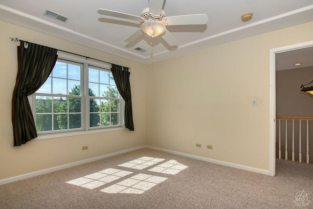 1019 Freedom Cir, Sycamore, IL 60178 - unfurnished room with carpet flooring, ceiling fan, and a smoke detector