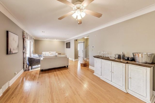 100 W Willow Rd, Prospect Heights, IL 60070 - bedroom featuring crown molding and light wood-style floors