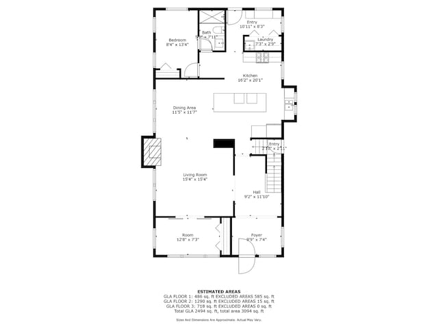 342 Franklin Ave, River Forest, IL 60305 - view of floor plan / room layout