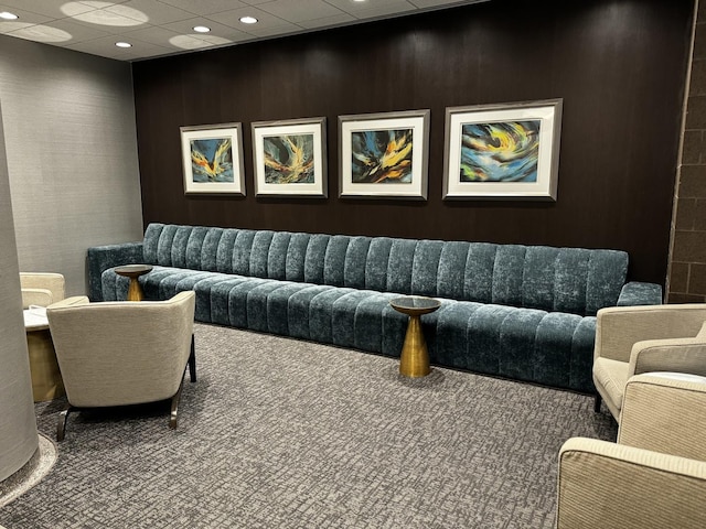 405 N Wabash Ave Unit 3611, Chicago, IL 60611 - common area featuring recessed lighting and a drop ceiling