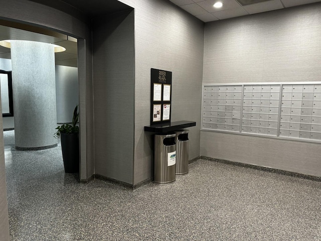 405 N Wabash Ave Unit 3611, Chicago, IL 60611 - surrounding community with mail area, a paneled ceiling, and recessed lighting