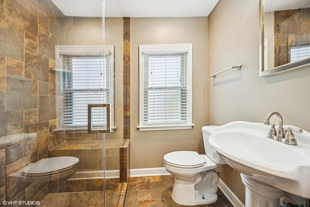 9326 S Millard Ave, Evergreen Park, IL 60805 - full bathroom featuring toilet and a stall shower