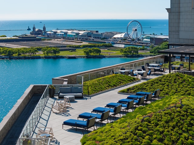 850 N Lake Shore Dr Unit 709, Chicago, IL 60611 - water view with a notable bridge