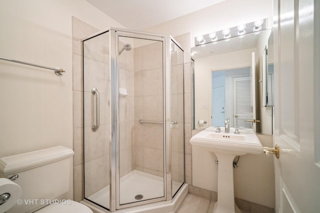1660 1st St Unit 303, Highland Park, IL 60035 - full bath with a stall shower and tile patterned flooring