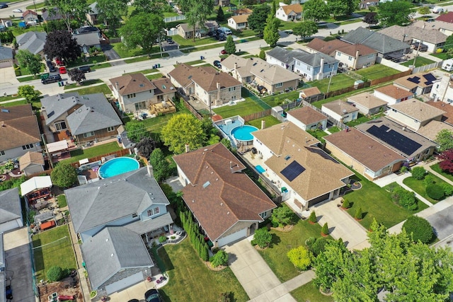 5724 W 82nd Pl, Burbank, IL 60459 - aerial view of property's location with a pool area and nearby suburban area