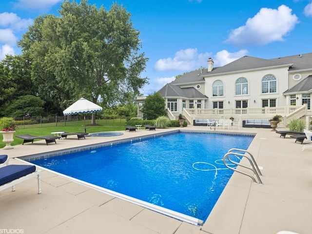 5N113 Burr Rd, Saint Charles, IL 60175 - outdoor pool with a deck and a patio