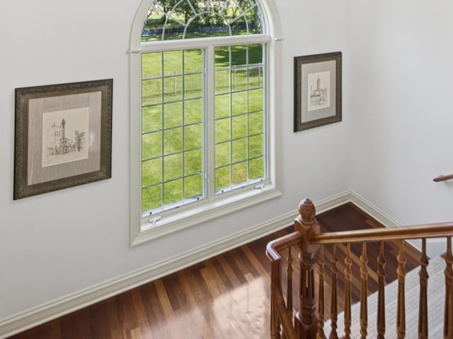 5N113 Burr Rd, Saint Charles, IL 60175 - staircase featuring wood finished floors and baseboards
