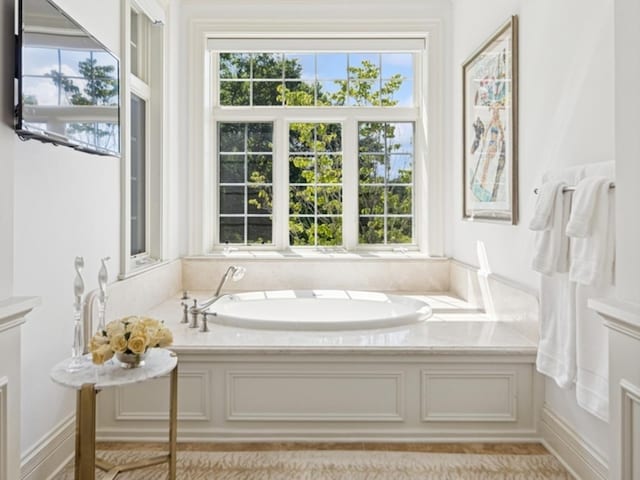 5N113 Burr Rd, Saint Charles, IL 60175 - full bathroom featuring healthy amount of natural light and a garden tub