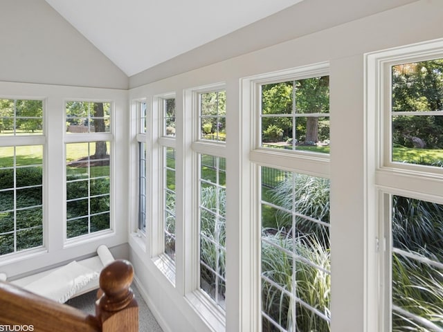 5N113 Burr Rd, Saint Charles, IL 60175 - sunroom / solarium with lofted ceiling, healthy amount of natural light, and carpet