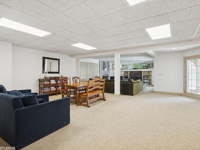5N113 Burr Rd, Saint Charles, IL 60175 - living area with light carpet