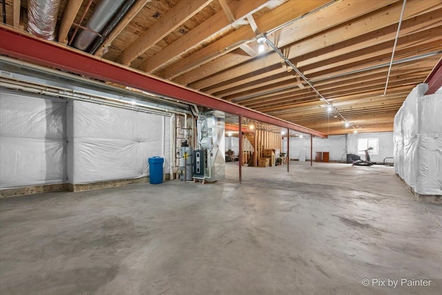 1075 Redbud Ln, Sugar Grove, IL 60554 - below grade area featuring strapped water heater