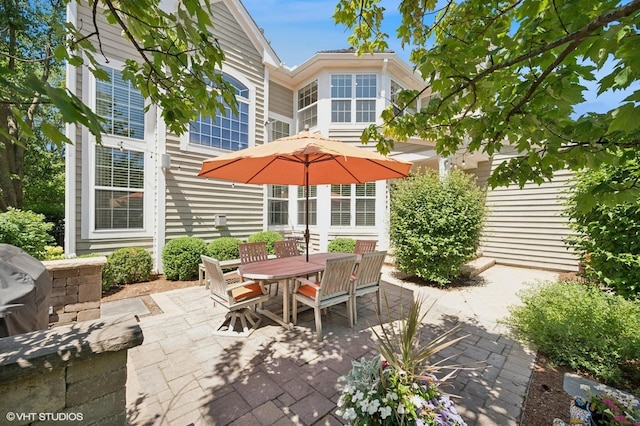 1613 Constitution Dr, Glenview, IL 60026 - view of patio / terrace featuring outdoor dining space