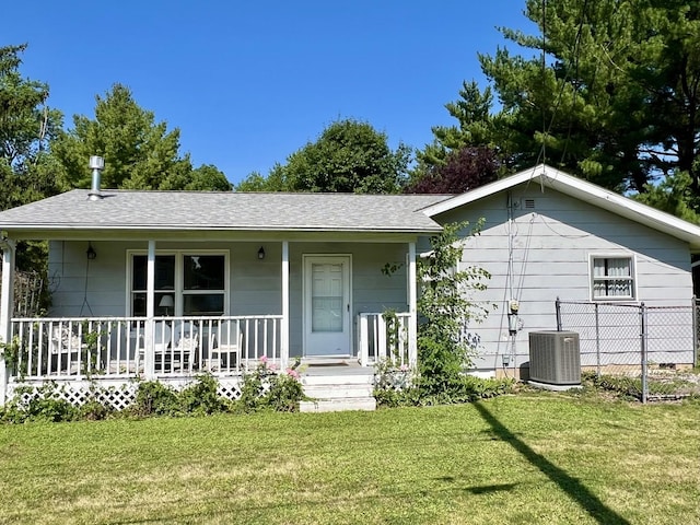 14 N Walnut St, Pesotum, IL 61863 - view of front facade with a porch and a shingled roof