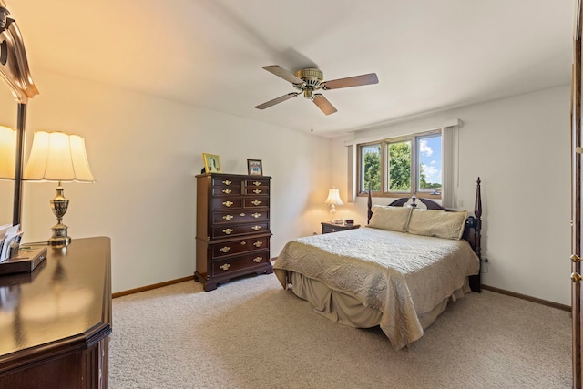 12026 Somerset Rd, Orland Park, IL 60467 - bedroom with light carpet and ceiling fan