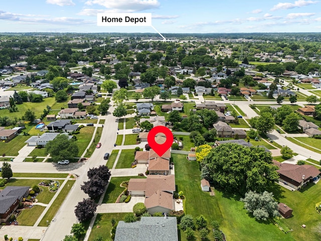 12026 Somerset Rd, Orland Park, IL 60467 - aerial view of property's location with nearby suburban area