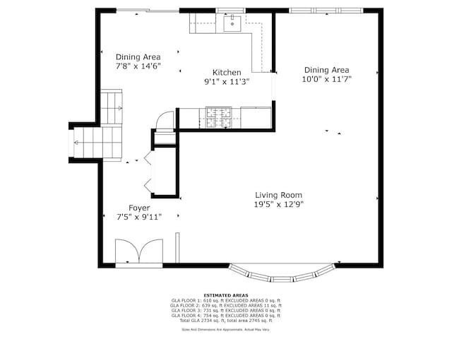 12026 Somerset Rd, Orland Park, IL 60467 - view of floor plan / room layout