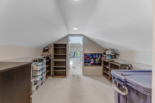 8212 S Justine St, Chicago, IL 60620 - spacious closet featuring lofted ceiling and carpet
