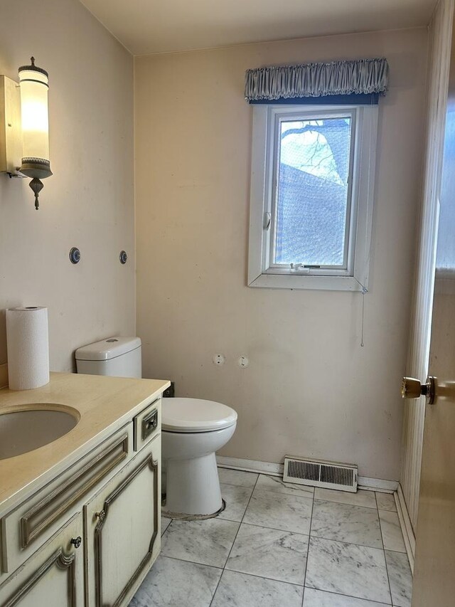 56 Graymoor Ln, Olympia Fields, IL 60461 - bathroom with vanity and marble look tile flooring
