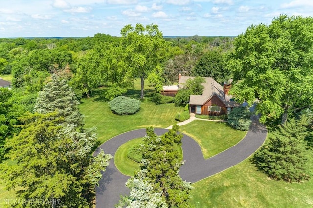 130 Old Dundee Rd, Barrington Hills, IL 60010 - view from above of property featuring a heavily wooded area