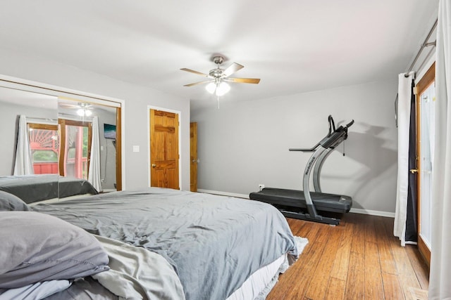 26931 W Marion Ct, Ingleside, IL 60041 - bedroom featuring light wood-style floors and ceiling fan