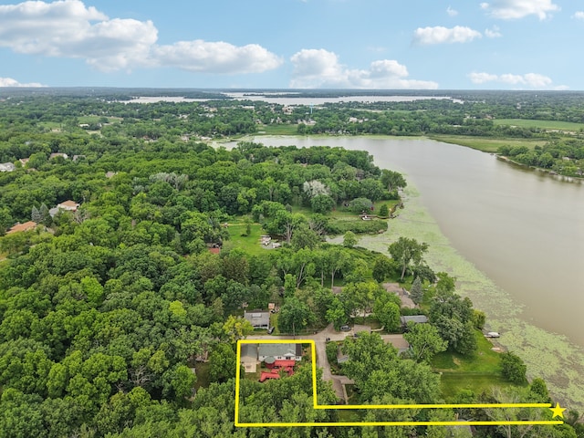 26931 W Marion Ct, Ingleside, IL 60041 - aerial view of property's location featuring a large body of water and property parcel outlined