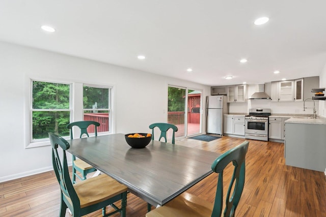 26931 W Marion Ct, Ingleside, IL 60041 - dining space with recessed lighting and light wood-style flooring