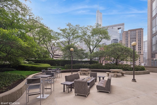 10 E Ontario St Unit 1304, Chicago, IL 60611 - view of patio with a view of city