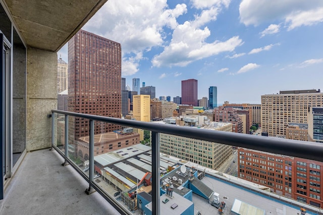 611 S Wells St Unit 2301, Chicago, IL 60607 - balcony with a skyline view