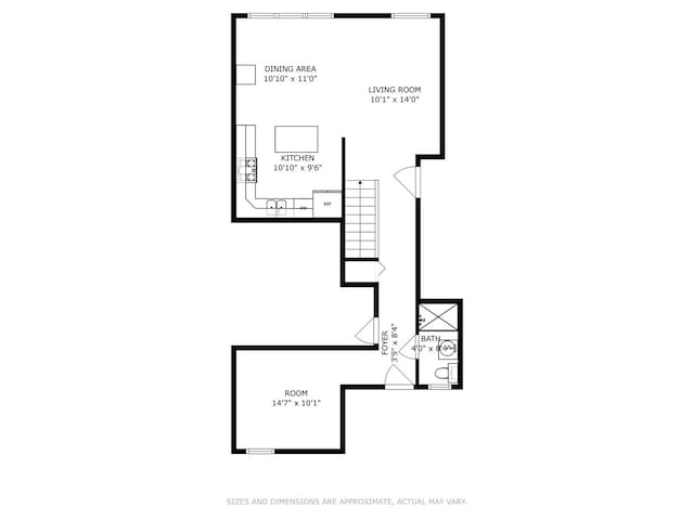 212 E 44th St Unit 2, Chicago, IL 60653 - view of room layout