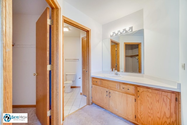 10825 Kathleen Ct Unit D, Palos Hills, IL 60465 - full bath with vanity and tile patterned floors