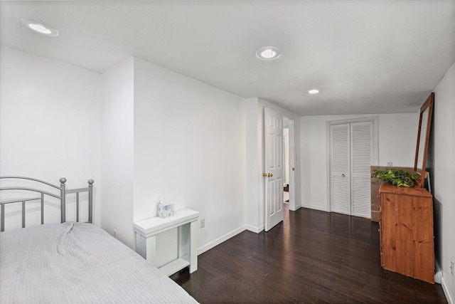 501 N Center St, Colfax, IL 61728 - bedroom featuring wood finished floors and recessed lighting