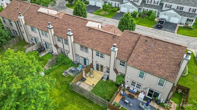 521 Nebraska Cir, Carol Stream, IL 60188 - aerial perspective of suburban area