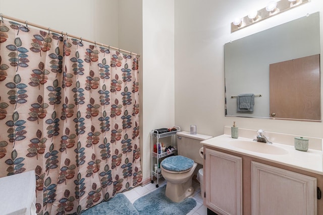 1937 Bayview Ln Unit 0, Aurora, IL 60506 - full bath with vanity, tile patterned flooring, and curtained shower