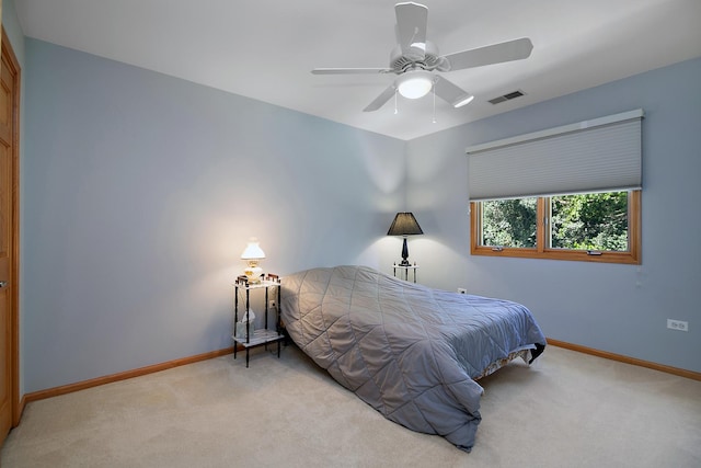 12532 Suffield Dr, Palos Park, IL 60464 - carpeted bedroom featuring baseboards and ceiling fan