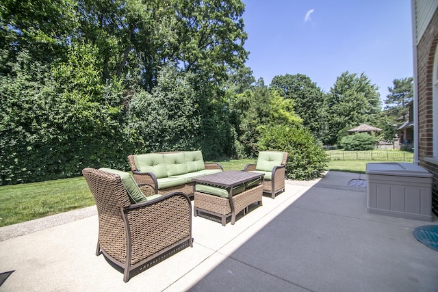 12532 Suffield Dr, Palos Park, IL 60464 - view of patio featuring an outdoor hangout area