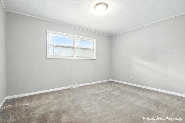 4420 Clearview Dr, Mchenry, IL 60050 - carpeted empty room with baseboards and ornamental molding