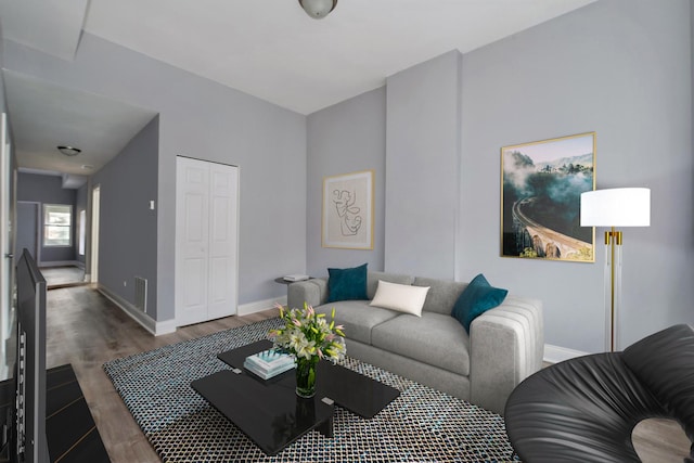 2345 S Lawndale Ave, Chicago, IL 60623 - living room with wood finished floors and baseboards