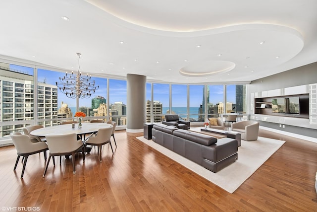 401 N Wabash St Unit 33A, Chicago, IL 60611 - community lobby with floor to ceiling windows and recessed lighting