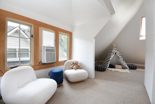 125 S Ridgeland Ave, Oak Park, IL 60302 - sitting room with carpet and vaulted ceiling