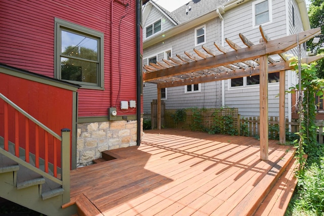 125 S Ridgeland Ave, Oak Park, IL 60302 - deck featuring a pergola